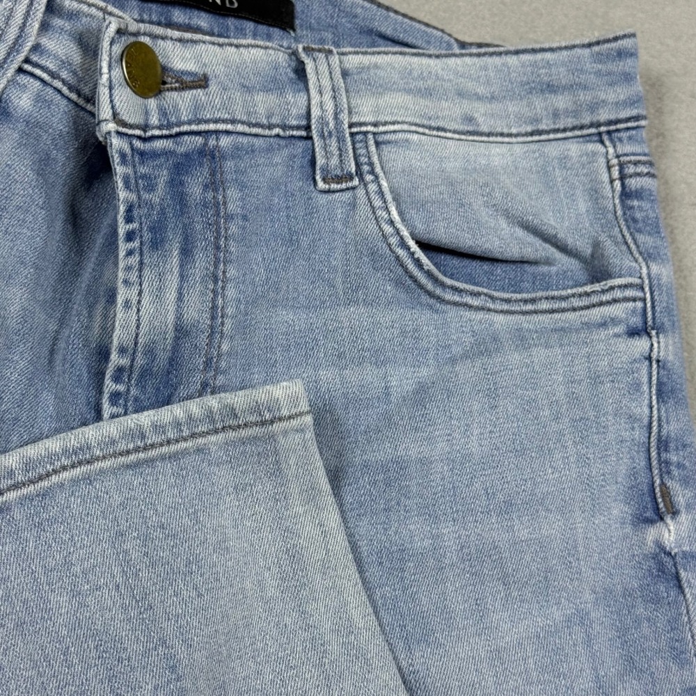 J Brand High Rise Skinny Distressed Jeans Light Wash Blue Denim Womens 28